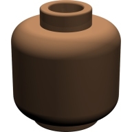 Lego hlava, hnědá (3626 BROWN)